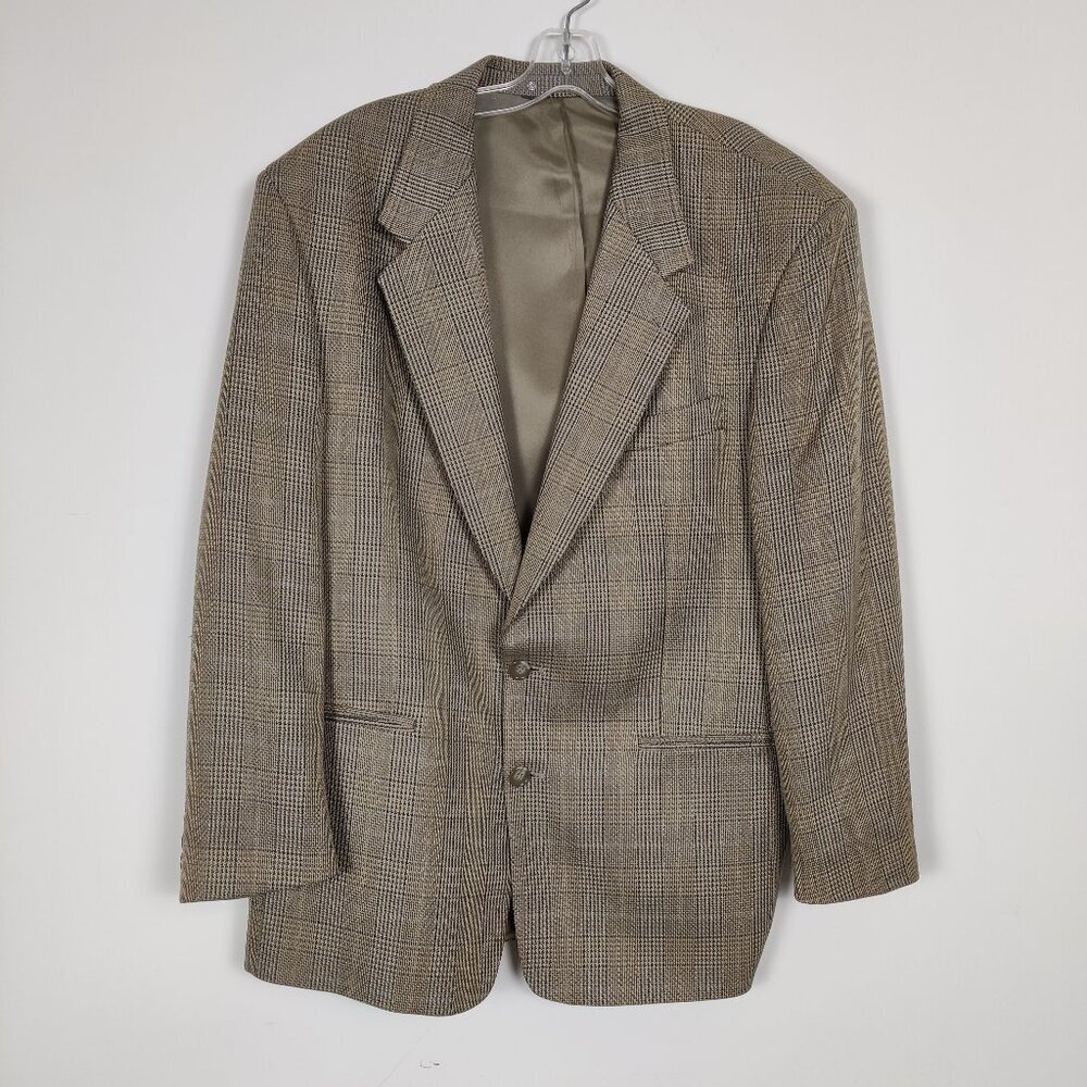 Jack Fraser Men's Blazer Jacket Size 42R Silk Wool Business Casual Old Money